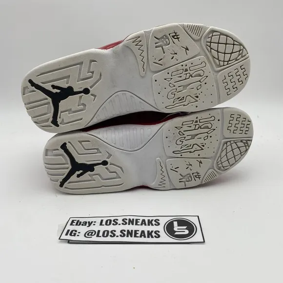 Size 3y- (GS) Nike Air Jordan 9 Retro PS Youth White Gym Red (401811-160)