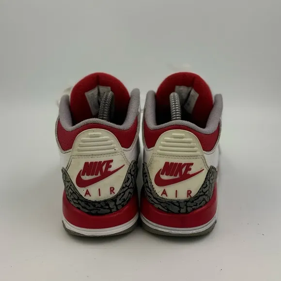 Size 4.5y - Air Jordan 3 Retro OG Fire Red 2022 DM0967-160 White GS Sneakers