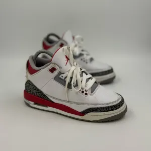 Size 4.5y - Air Jordan 3 Retro OG Fire Red 2022 DM0967-160 White GS Sneakers