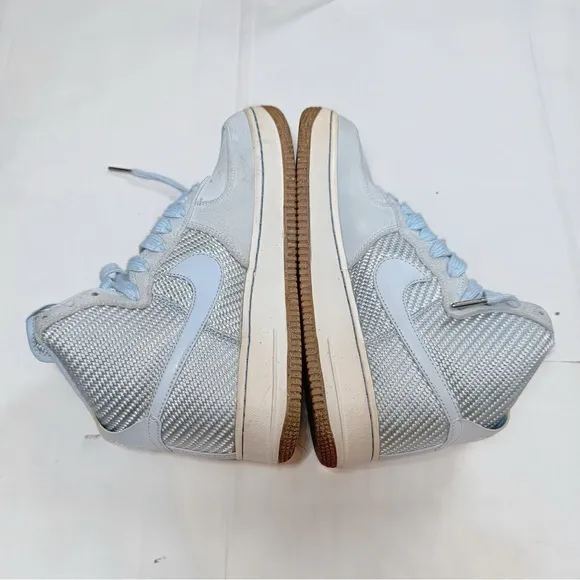 Size 7.5 Women's - 654440-401  Nike Air Force 1 HI PREMIUM/Porpoise