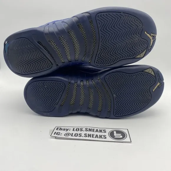 Size 7y- (GS) Air Jordan 12 Retro Deep Royal (153265-400)