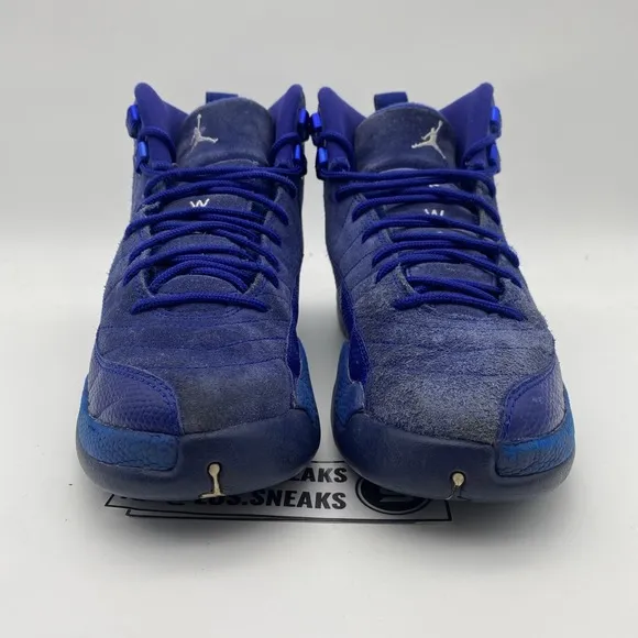 Size 7y- (GS) Air Jordan 12 Retro Deep Royal (153265-400)