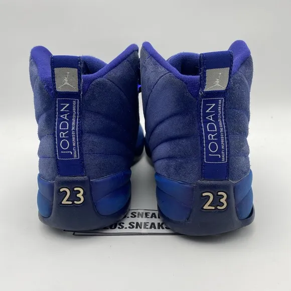 Size 7y- (GS) Air Jordan 12 Retro Deep Royal (153265-400)