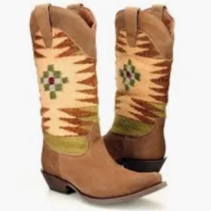 Size 8.5 Matisse Cowboy Blanket Southwest Abeline Leather Boots