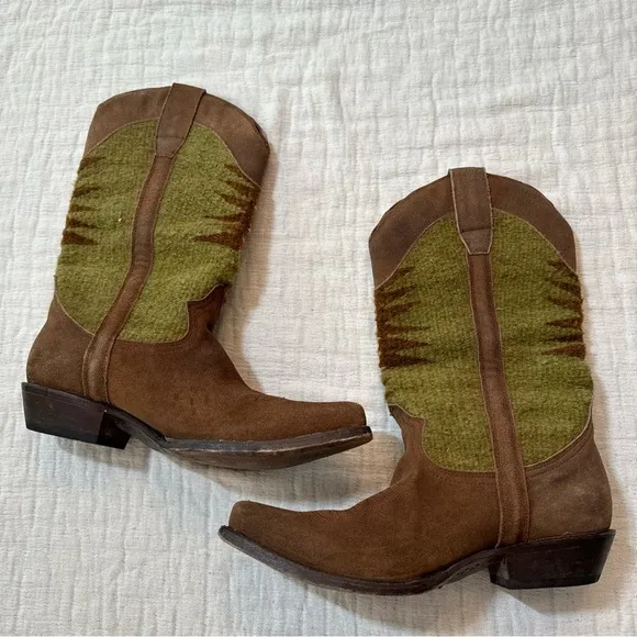 Size 8.5 Matisse Cowboy Blanket Southwest Abeline Leather Boots