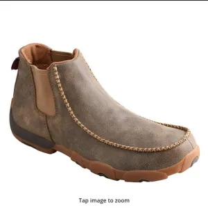 Size 8.5 Twisted X Men's Slip-On Chukka Leather Driving Moccasin Boots Shoes