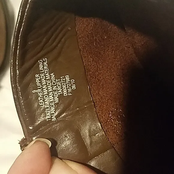 size 9 - Mossimo Brown Leather Boots