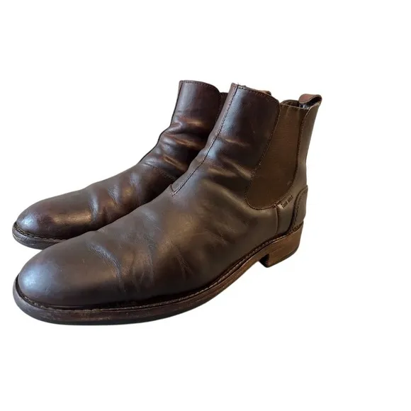 Size 9D Wolverine 1000 Mile Leather Boots Brown Chelsea Ankle‎ Pull on W05452
