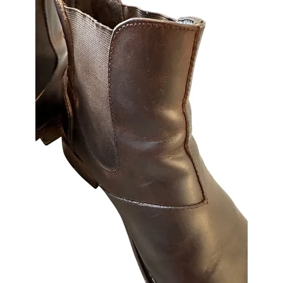 Size 9D Wolverine 1000 Mile Leather Boots Brown Chelsea Ankle‎ Pull on W05452