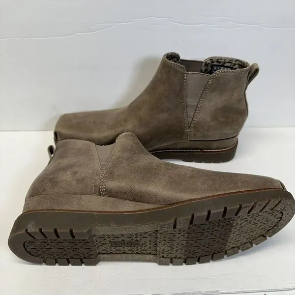 Skechers BOBS Chill‎ Wedge Cruising Altitude Slip On Bootie 9 Taupe New
