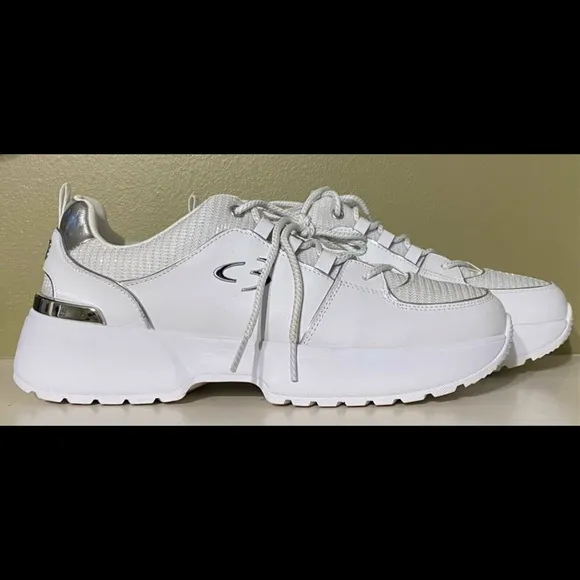 SKECHERS CONCEPT 3 WHITE SILVER SNEAKERS NIB SZ 8