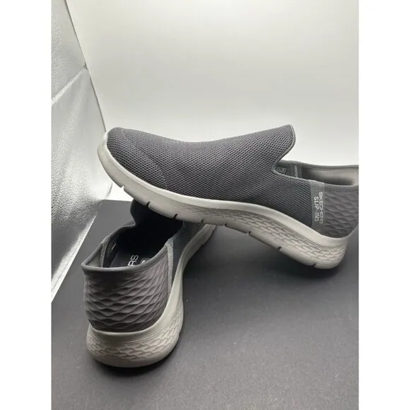 Skechers Gogamax Slip On Loafers Size 9.5 Comfort Shoes Gray Men