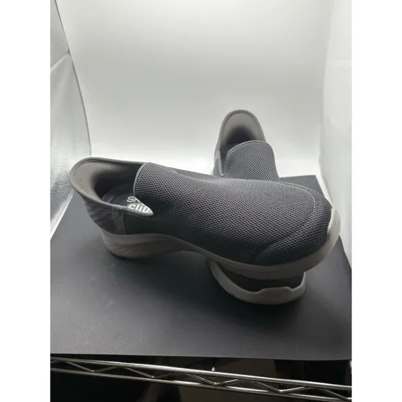Skechers Gogamax Slip On Loafers Size 9.5 Comfort Shoes Gray Men