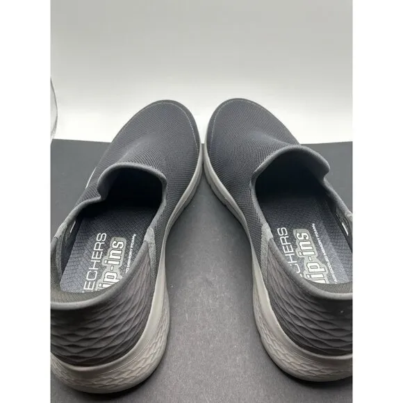Skechers Gogamax Slip On Loafers Size 9.5 Comfort Shoes Gray Men