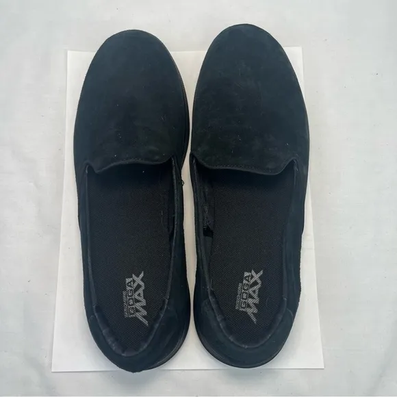 Skechers GOStep Lite Lavish Slip On Shoes Casual Comfort Loafer Black Women 9.5