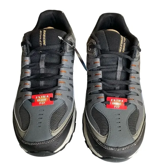 Skechers Men sz 8 Extra Wide Fit After Burn M.Fit 2.0 Shoes Fashion Sneakers New