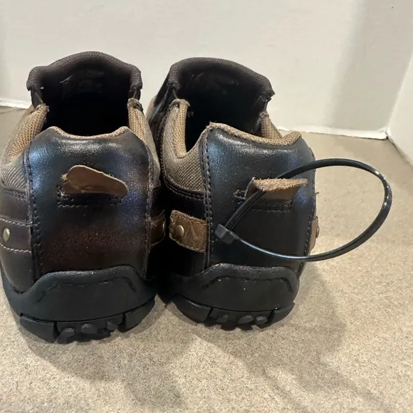 Skechers Men’s Diameter Brown Relaxed Step Slip On Leather Loafers Size 12