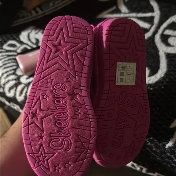 Skechers Pink Fuzzy Boots Slip-On Suede