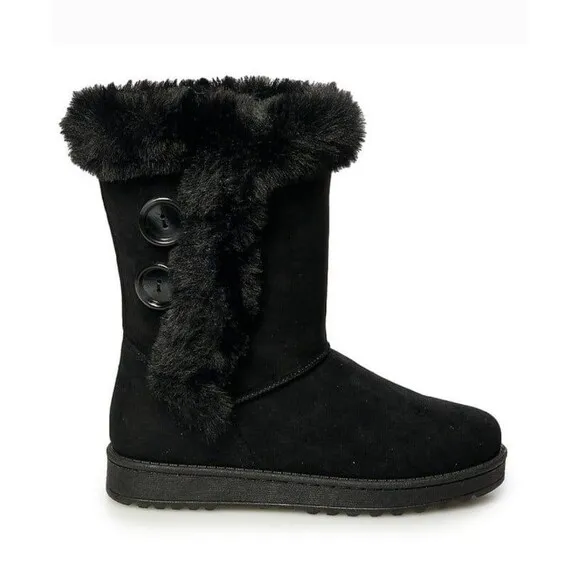 SO Abigail Faux-Fur winter boots Size 9.5  Color: Chestnut