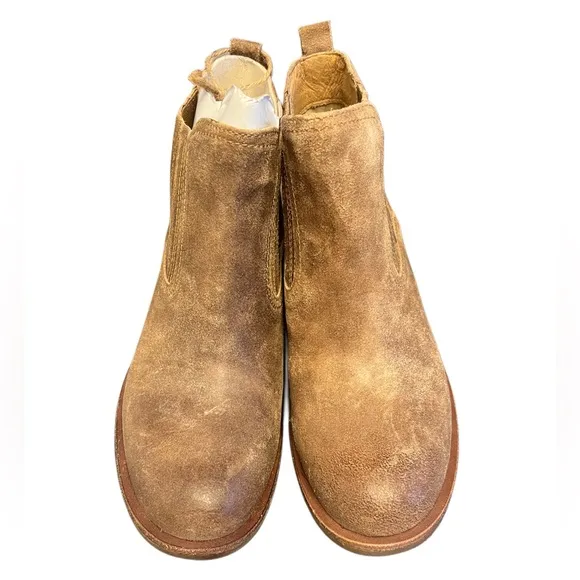 Sofft Bellis III Womens 8 Brown Slip On Leather Ankle Boots Comfort Casual