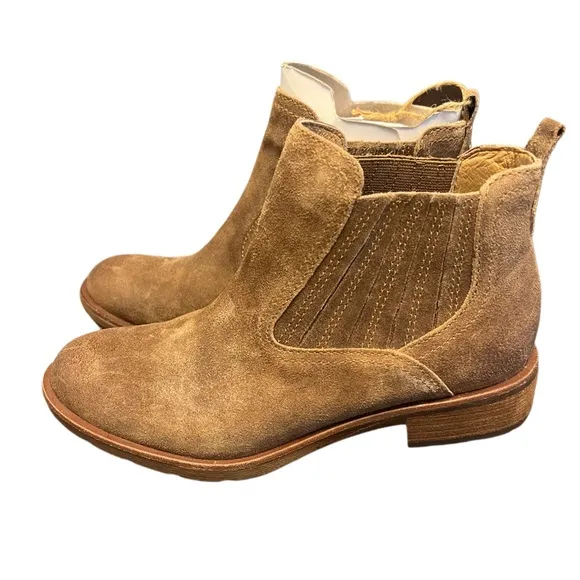 Sofft Bellis III Womens 8 Brown Slip On Leather Ankle Boots Comfort Casual