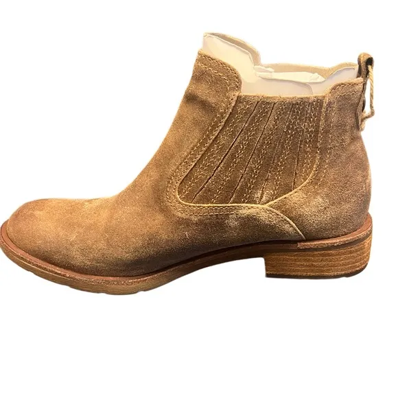 Sofft Bellis III Womens 8 Brown Slip On Leather Ankle Boots Comfort Casual