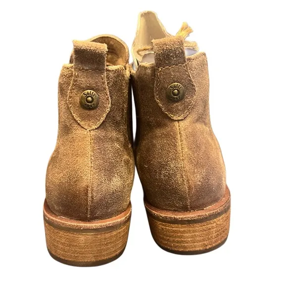 Sofft Bellis III Womens 8 Brown Slip On Leather Ankle Boots Comfort Casual