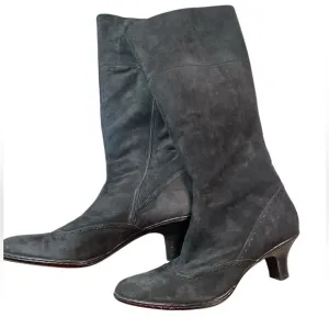 Sofft Elegant Black Suede Women's Boots 8.5
