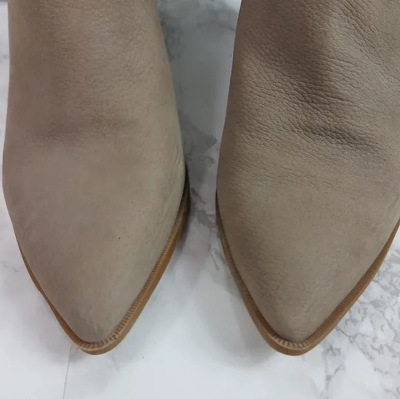 Sole Society Dalphine Leather Boots Color Porcini Size 8
