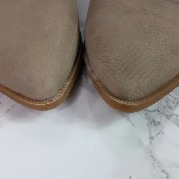 Sole Society Dalphine Leather Boots Color Porcini Size 8
