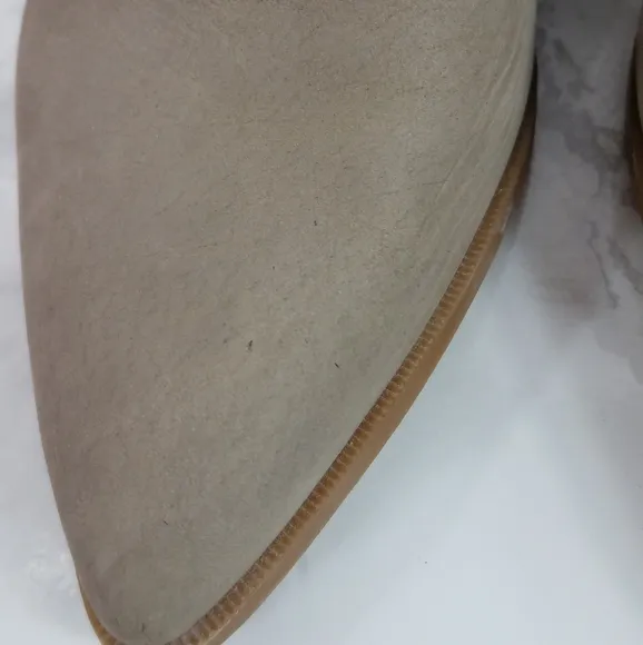 Sole Society Dalphine Leather Boots Color Porcini Size 8