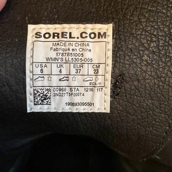 Sorel After Hours Wedge Moto Boots Gray Leather Strappy Almond Toe Size 6