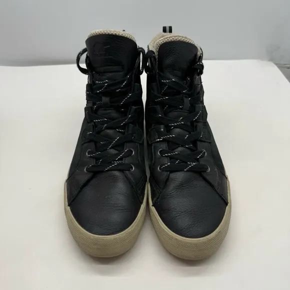 Sorel Caribou Storm Mens 12 Waterproof Ankle Boots Shoes Leather Lined Winter