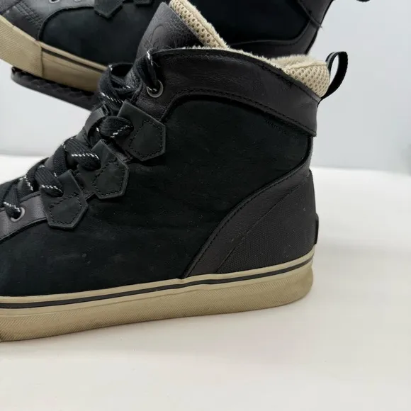 Sorel Caribou Storm Mens 12 Waterproof Ankle Boots Shoes Leather Lined Winter