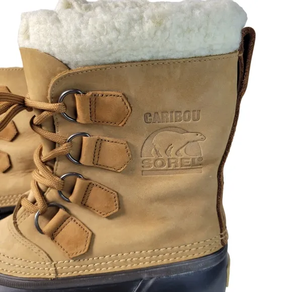 Sorel Caribou suede and rubber snow boots Size 7