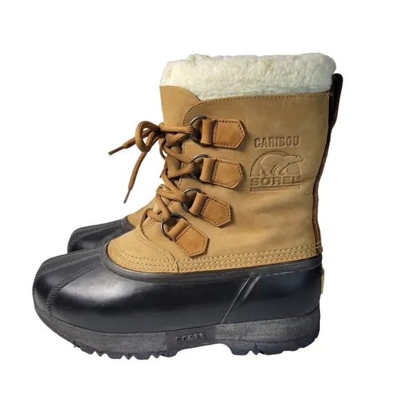 Sorel Caribou suede and rubber snow boots Size 7