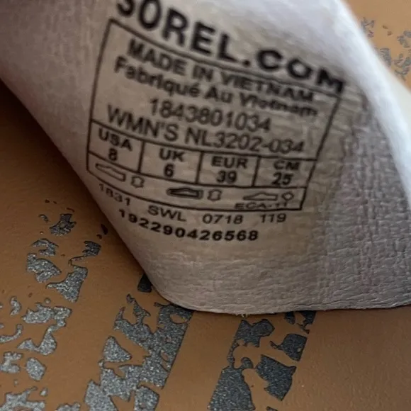 Sorel Ella Women’s Silver Leather Strappy Flat Sandals Size 8