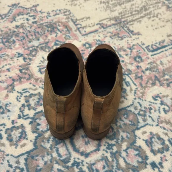 Sorel Evie Leather Ankle Boots In Taffy - Gum Size 9.5 Winter Outdoor Classic