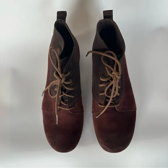Sorel Greely Men 13 Boots Brown Burgundy Chukka Ankle Suede Lace Up