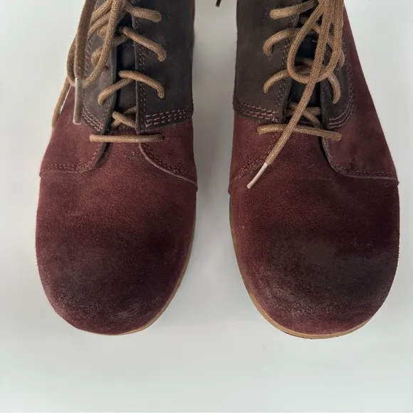 Sorel Greely Men 13 Boots Brown Burgundy Chukka Ankle Suede Lace Up
