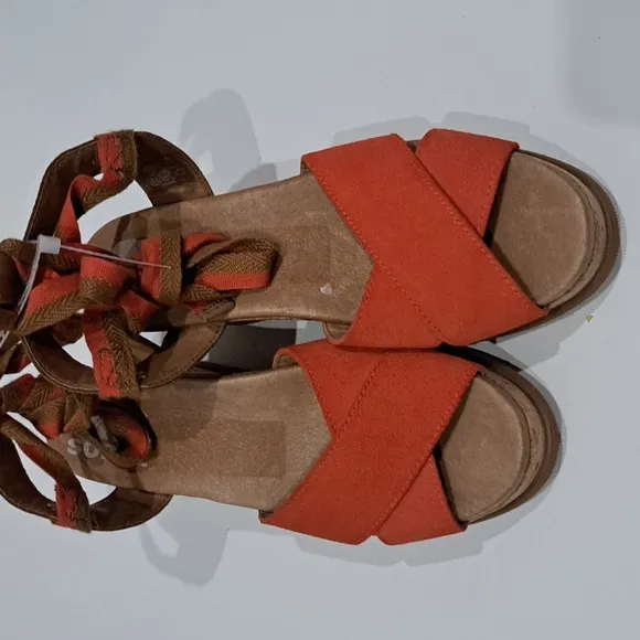 Sorel Joanie II High Ankle Lace Wedge Sandals