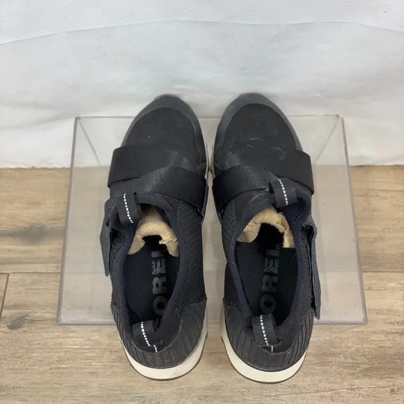 Sorel Kinetic Sneak Black NL3374 Fashion Sneakers Women's Size 8.5