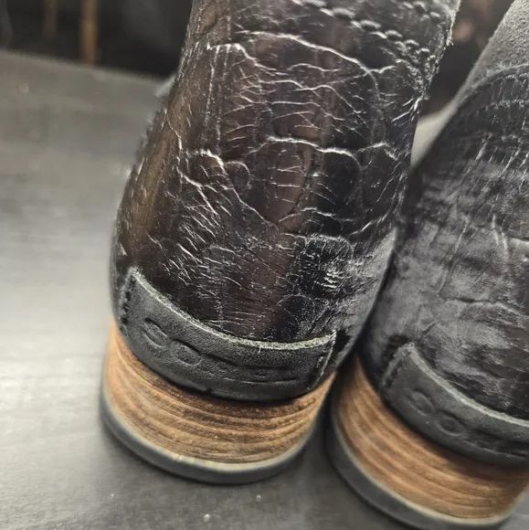 Sorel Major low boot Black Suede &amp; leather slip on closed toe ankle boots Size 6