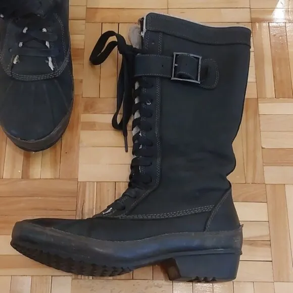 Sorel Sorelia Earhart leather boots size 8