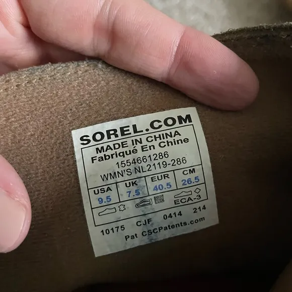 Sorel Tall Brown Toronto Slouchy Wedge Boots Size 9.5