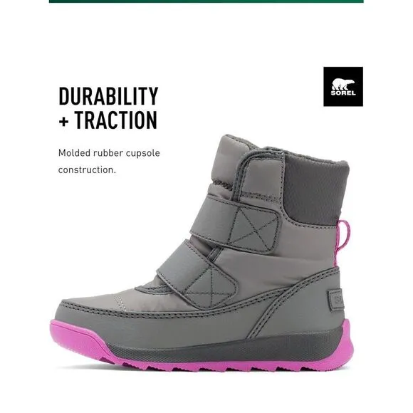 Sorel Unisex-Child‎ Childrens Whitney Ii Strap Wp Snow Boot Toddler Size 4