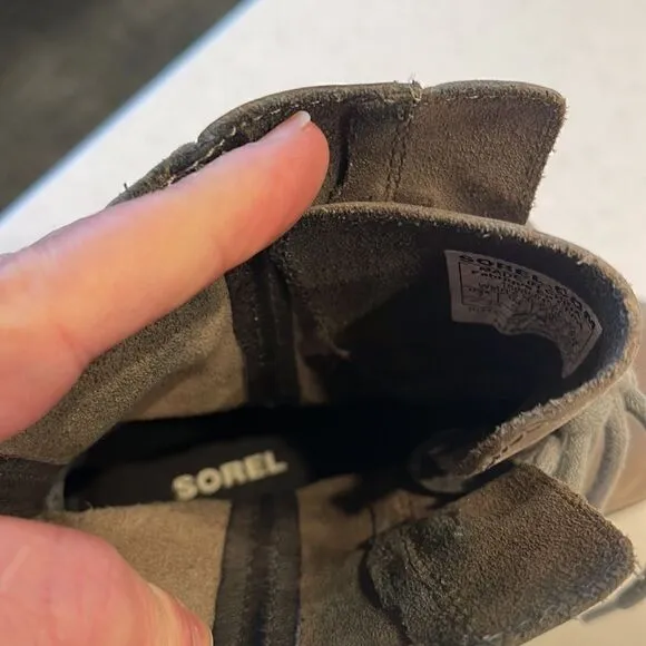 Sorel women’s boots size 7  town leather super cute current style and soles.
