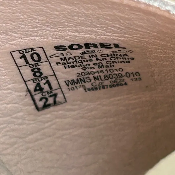 SOREL Women’s Cameron Platform Wedge Mule Sandal Size 10