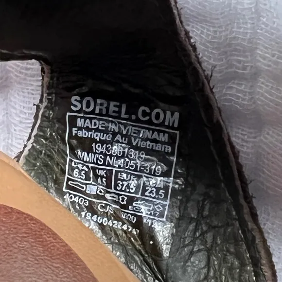 Sorel Women’s Ella ll Flat Sandals. Size 6.5. Olive Green.
