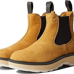 Sorel Women's Hi Line Chelsea Lug Sole Boots Geo Yellow- SZ 5